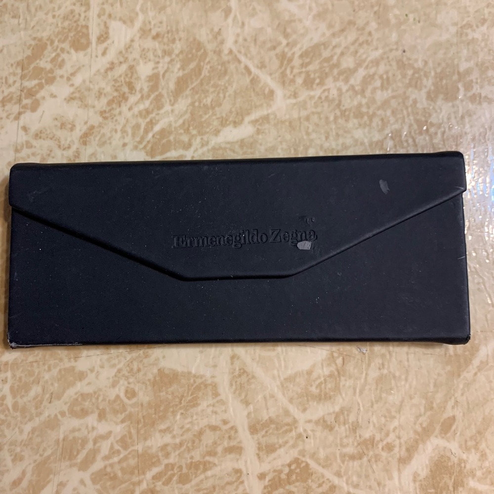 Ermenegildo Zegna Sunglasses Case Black Collapsible Foldable Magnetic Luxury